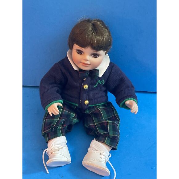 Vintage Marie Obmond mini porcelain doll Tiny Tots Boy Doll - Picture 3 of 6